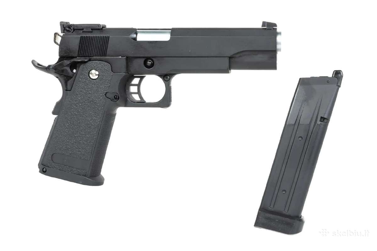 Šratasvydžio pistoletas Hi-capa 5.1 Metalinis - nuotraukos Nr. 7