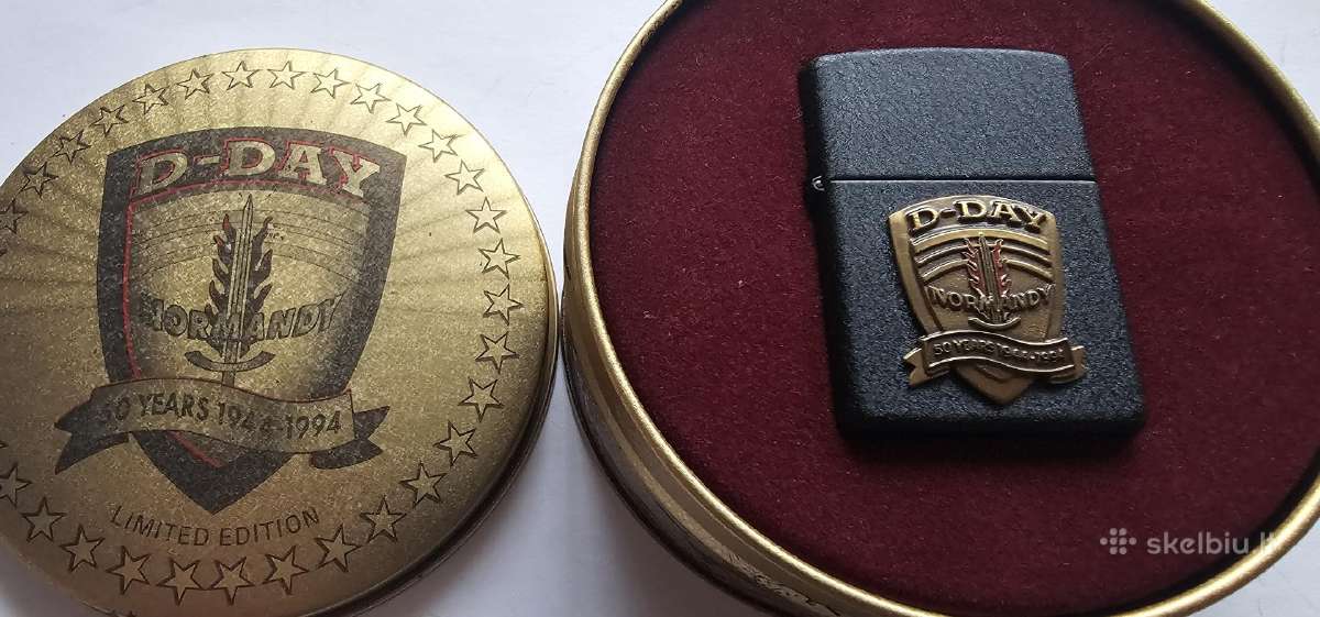 Zippo D-day 1994 kolekcinis ziebtuvelis - naujas - nuotraukos Nr. 8