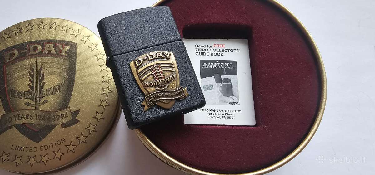 Zippo D-day 1994 kolekcinis ziebtuvelis - naujas - nuotraukos Nr. 10