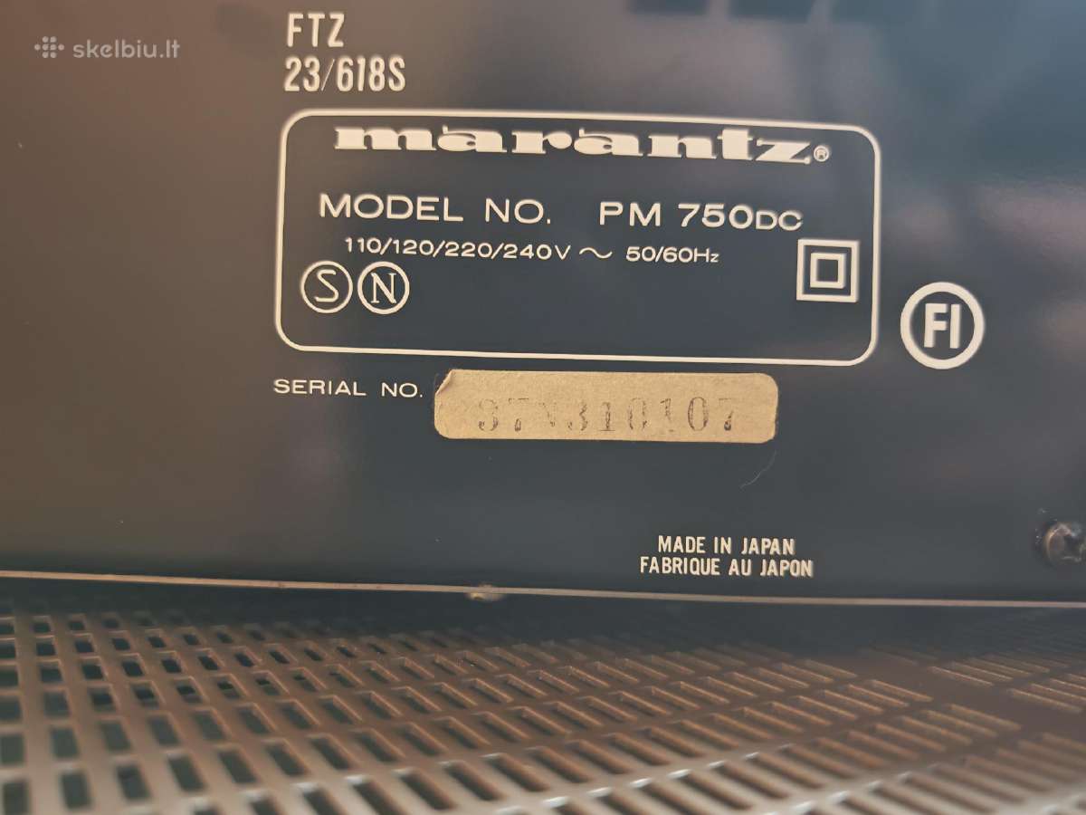 Stiprintuvas Marantz Pm 750dc - nuotraukos Nr. 7