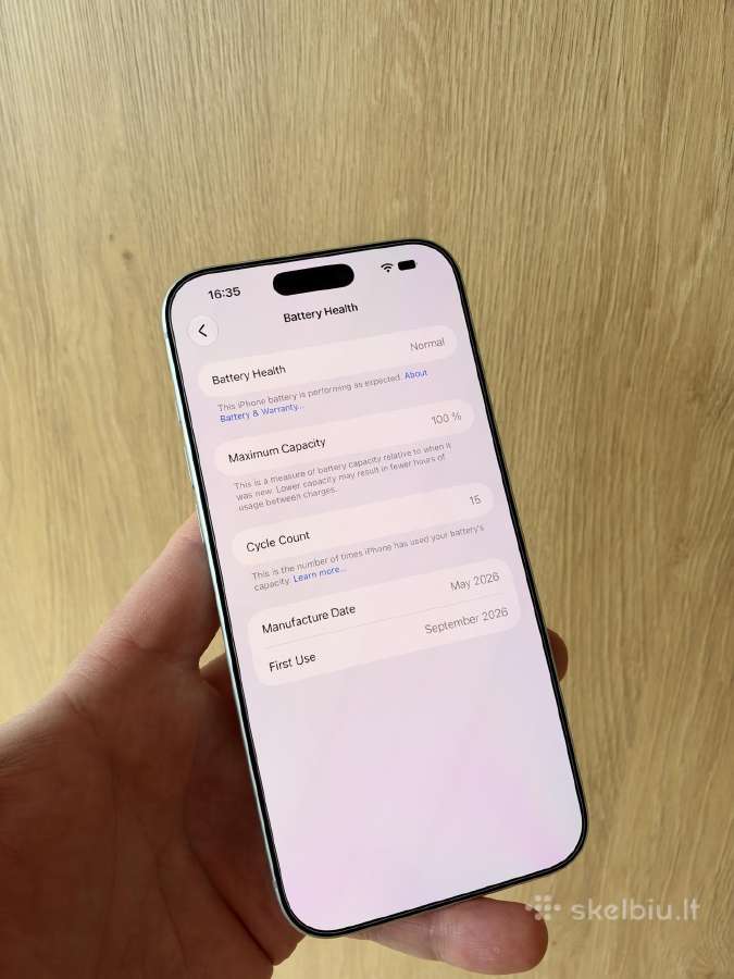 Kaip naujas! iPhone 17 Pro Max + Mujjo dėklas. - nuotraukos Nr. 8