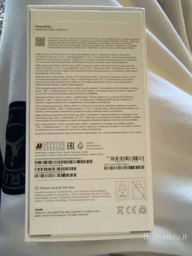 iPhone 16 pro 512 GB naudotas - nuotraukos Nr. 5