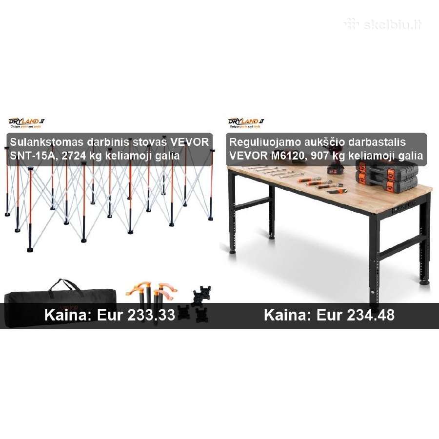 Patikimi Darbastaliai Vevor ir Hecht - nuotraukos Nr. 23