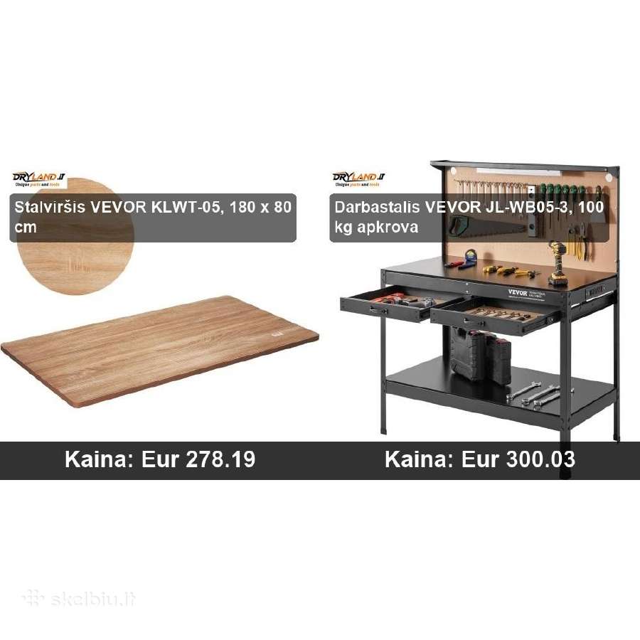 Patikimi Darbastaliai Vevor ir Hecht - nuotraukos Nr. 25