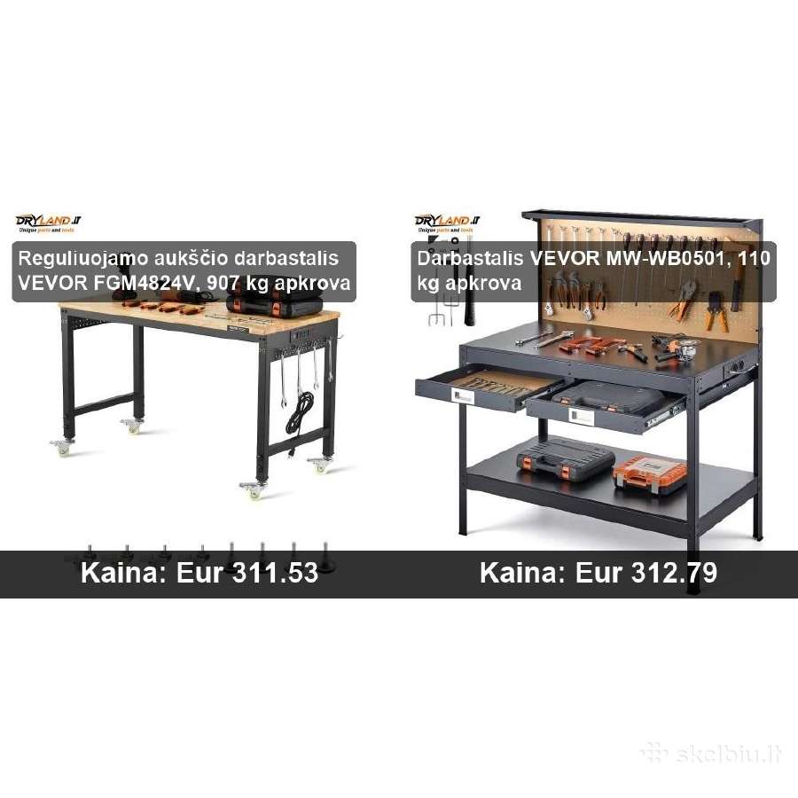 Patikimi Darbastaliai Vevor ir Hecht - nuotraukos Nr. 26