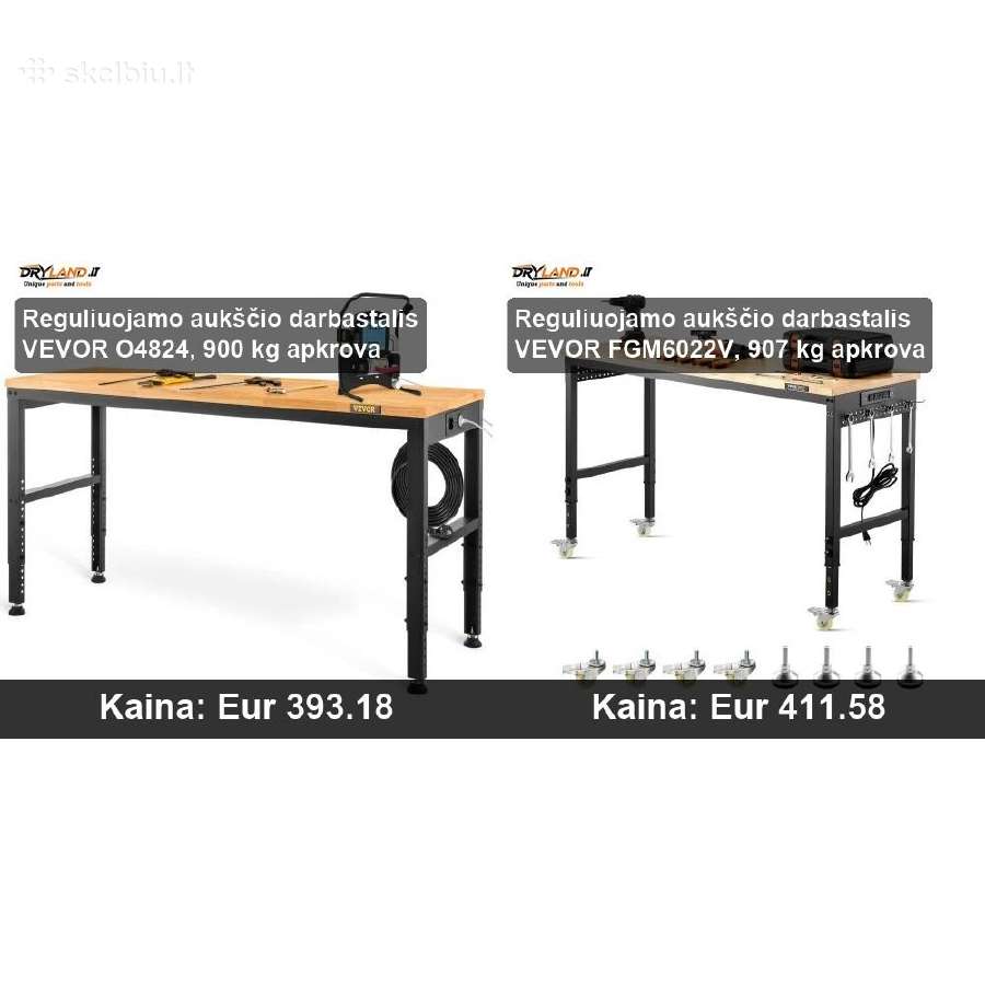 Patikimi Darbastaliai Vevor ir Hecht - nuotraukos Nr. 29