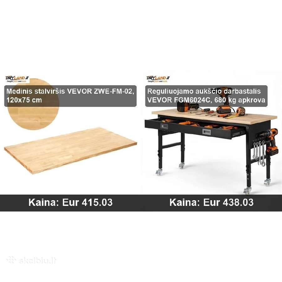 Patikimi Darbastaliai Vevor ir Hecht - nuotraukos Nr. 30