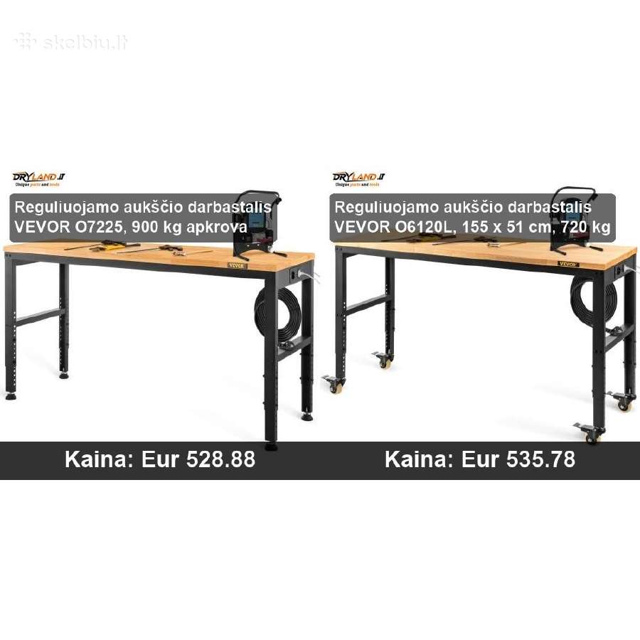 Patikimi Darbastaliai Vevor ir Hecht - nuotraukos Nr. 32