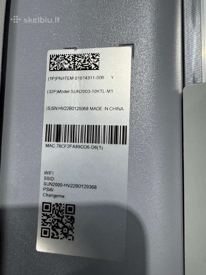 Trifazis inverteris Huawei Sun2000-10k - nuotraukos Nr. 4