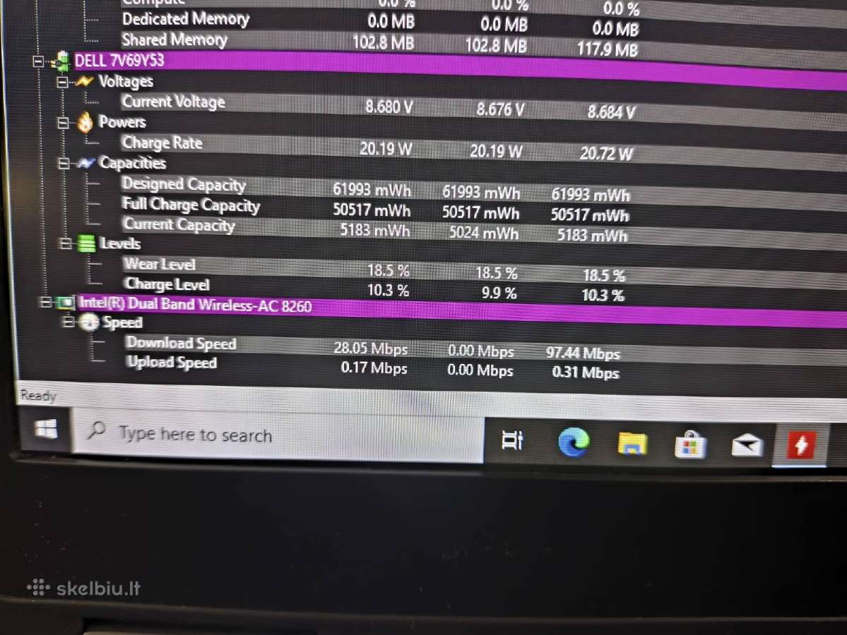 Dell 14" Fhd Ips i7-6820hq 32gb 512gb SSD 19% - nuotraukos Nr. 6