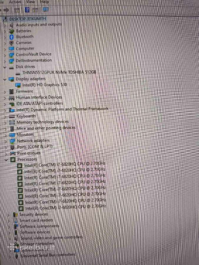Dell 14" Fhd Ips i7-6820hq 32gb 512gb SSD 19% - nuotraukos Nr. 4