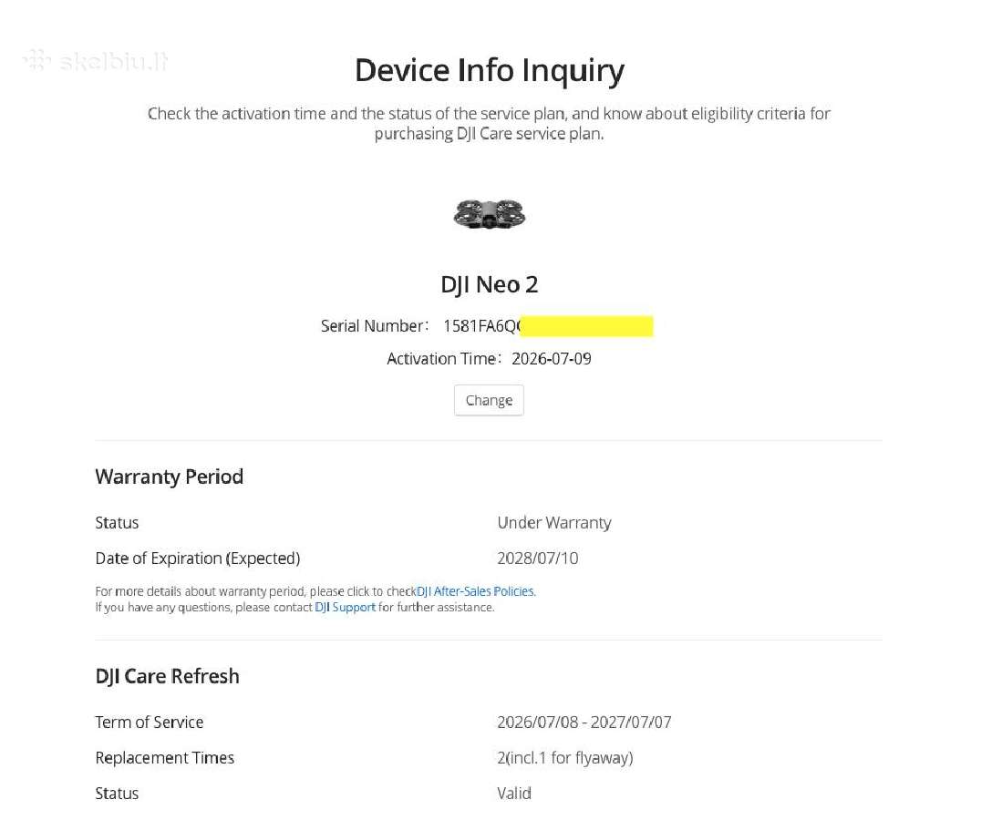 Dji Neo 2 Fly More Combo dronas - nuotraukos Nr. 3