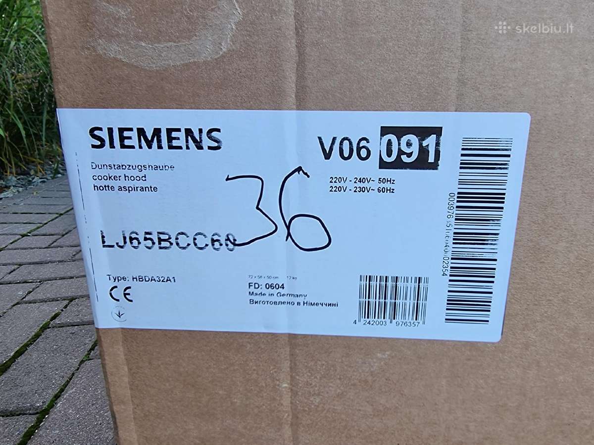 Naujas Siemens Lj5bcc60 pagamintas Vokietijoje - nuotraukos Nr. 37