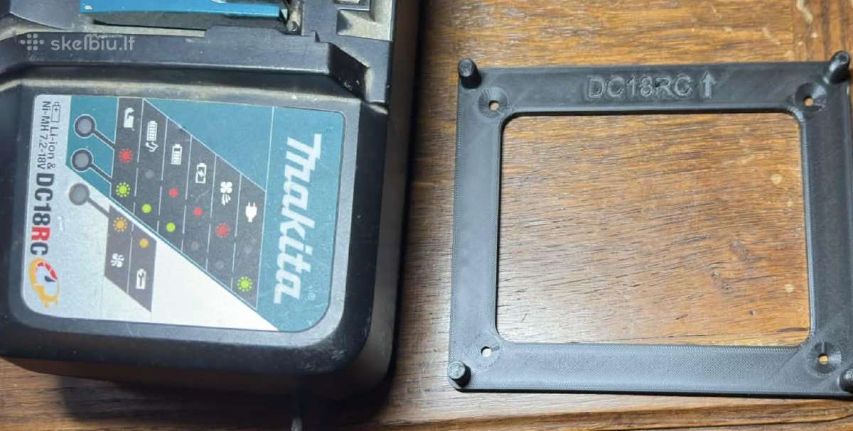 Makita pakrovėjo sienos kabykla Dc18rc - nuotraukos Nr. 2