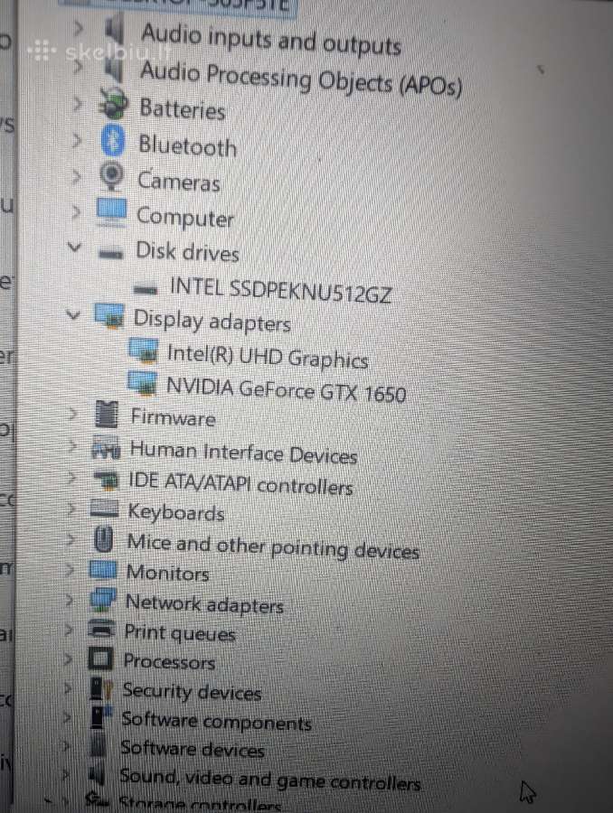 Asus Tuf Gaming F15 (Fx506lhb) 512 SSD, 1650, i5 - nuotraukos Nr. 5