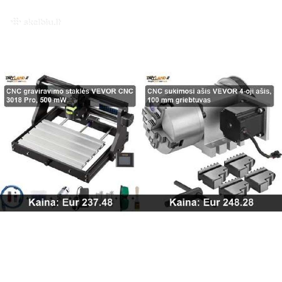 CNC frezavimo ir graviravimo staklės - nuotraukos Nr. 14