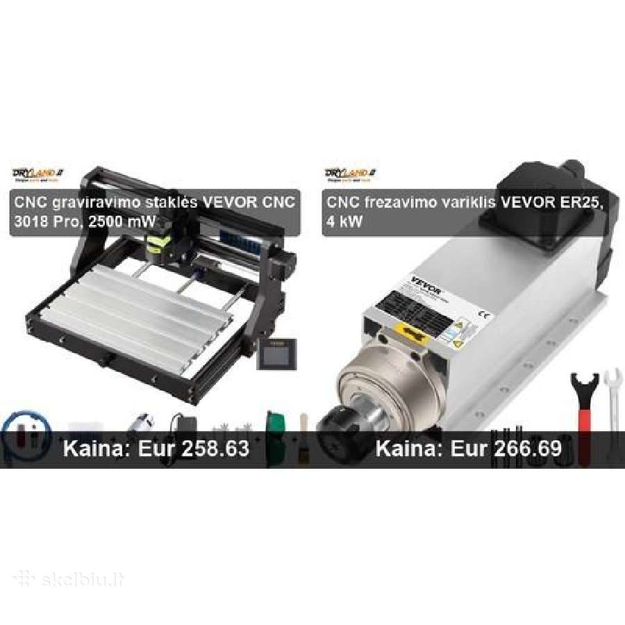 CNC frezavimo ir graviravimo staklės - nuotraukos Nr. 15