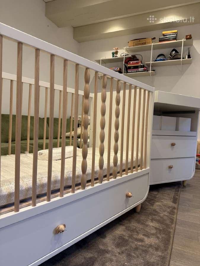 Ikea Myllra lovyte ir vystymo komoda su Lonas ciuz - nuotraukos Nr. 4