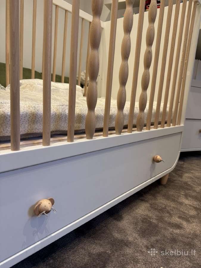Ikea Myllra lovyte ir vystymo komoda su Lonas ciuz - nuotraukos Nr. 5