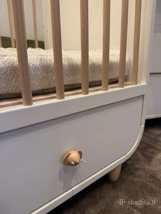 Ikea Myllra lovyte ir vystymo komoda su Lonas ciuz - nuotraukos Nr. 6