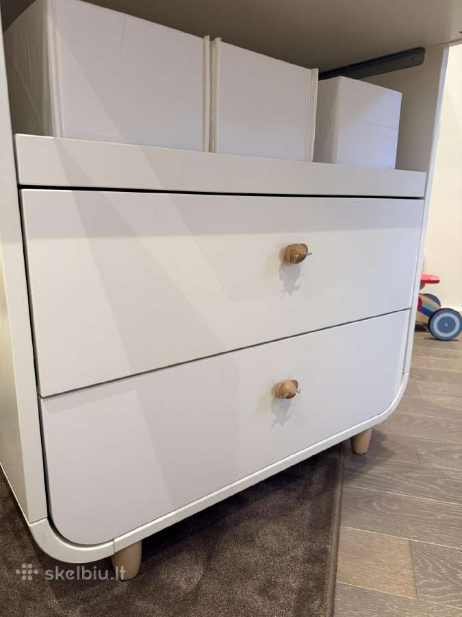 Ikea Myllra lovyte ir vystymo komoda su Lonas ciuz - nuotraukos Nr. 7