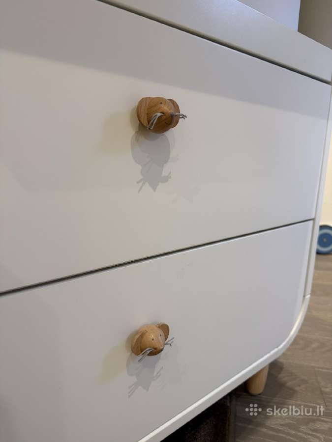 Ikea Myllra lovyte ir vystymo komoda su Lonas ciuz - nuotraukos Nr. 8