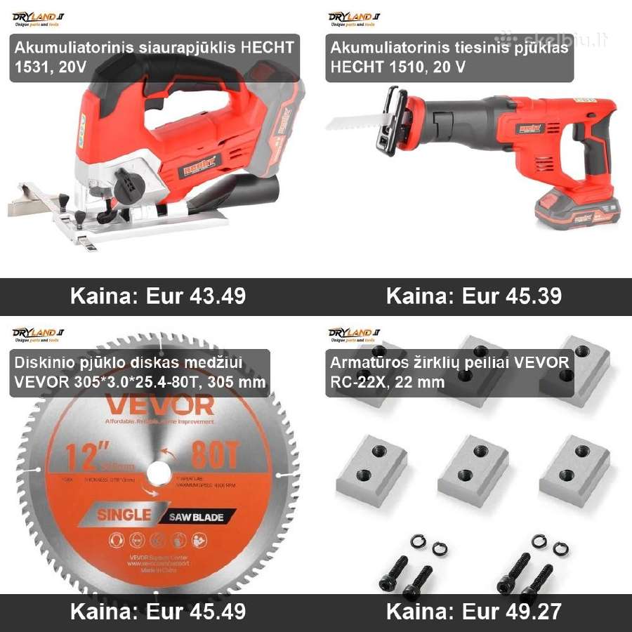 Akumuliatoriniai pjūklai ir įrankiai - nuotraukos Nr. 9