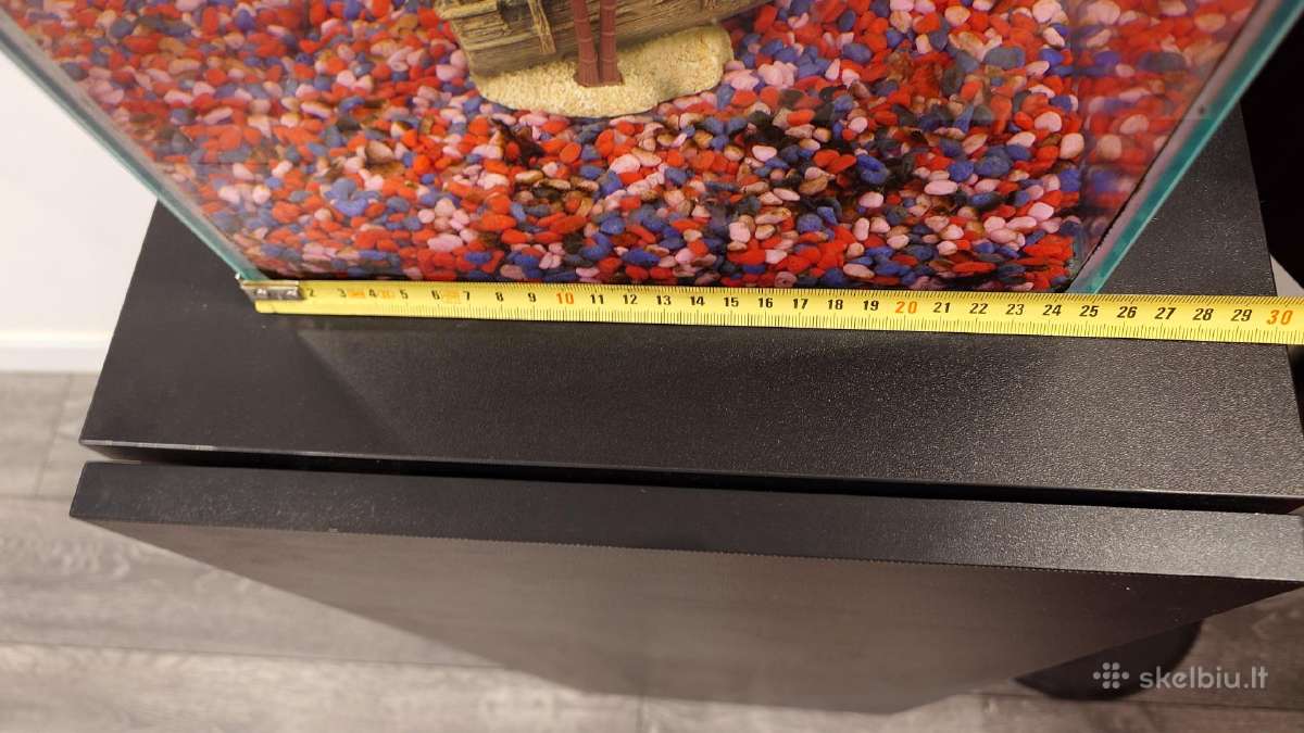 20l akvariumas su zuvytemis, spintele ir priedais - nuotraukos Nr. 8