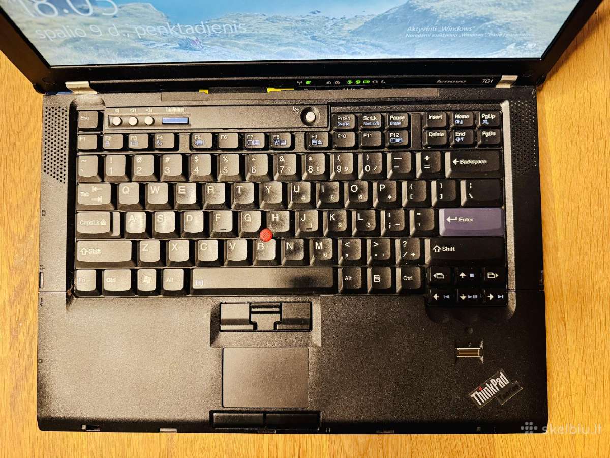 Lenovo Thinkpad T61 Klasikinis/auto-diagnostikai - nuotraukos Nr. 2