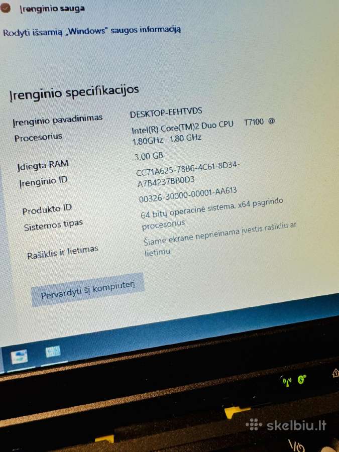 Lenovo Thinkpad T61 Klasikinis/auto-diagnostikai - nuotraukos Nr. 3