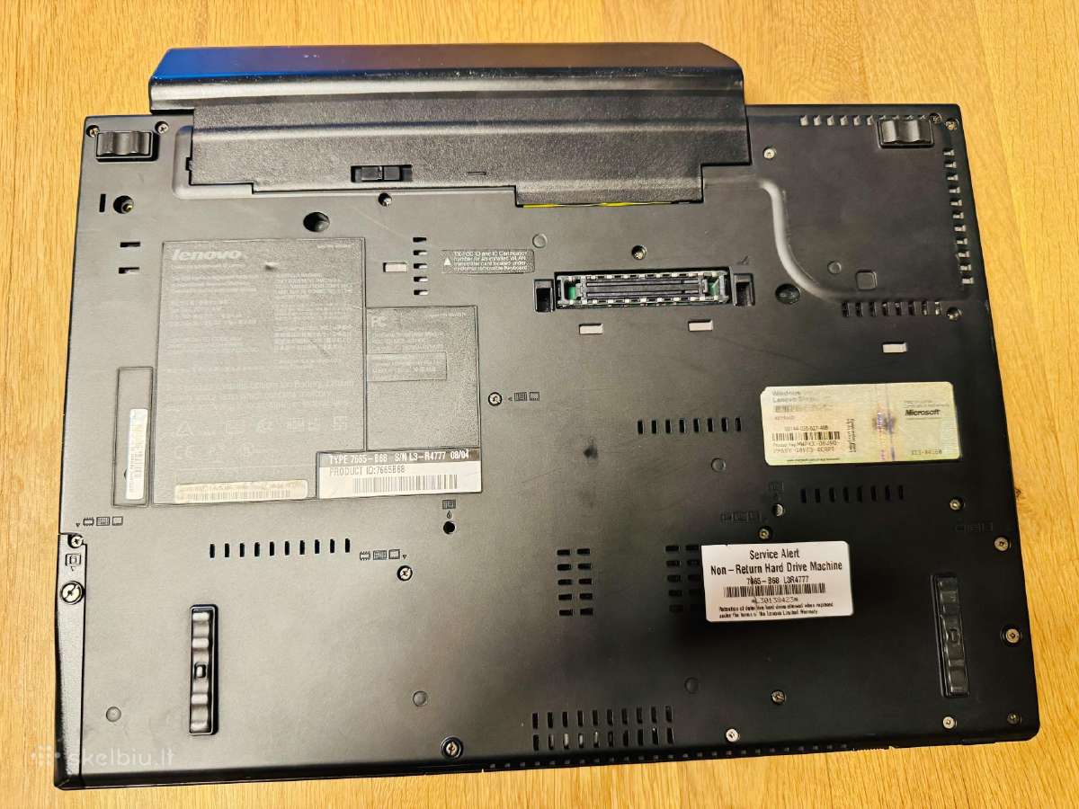 Lenovo Thinkpad T61 Klasikinis/auto-diagnostikai - nuotraukos Nr. 4