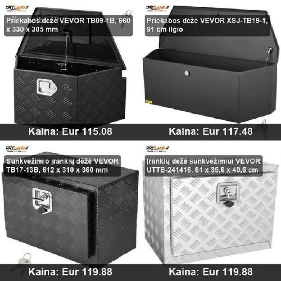 Aliumininės įrankių dėžės patikimos tvirtos - nuotraukos Nr. 10