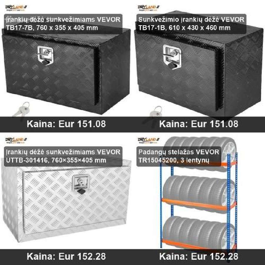 Aliumininės įrankių dėžės patikimos tvirtos - nuotraukos Nr. 14