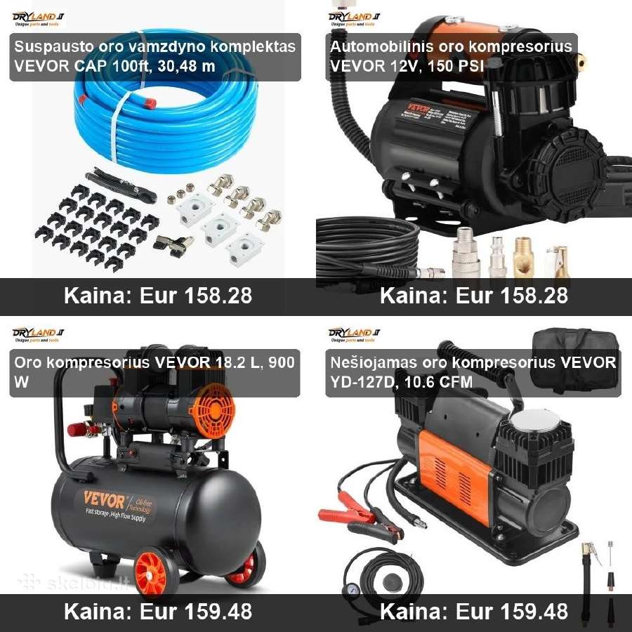 Kompresoriai, žarnos dirbtuvėms, Pcp - nuotraukos Nr. 19
