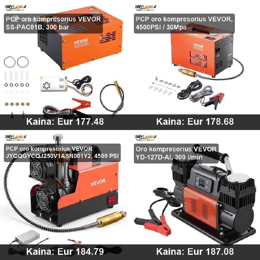 Kompresoriai, žarnos dirbtuvėms, Pcp - nuotraukos Nr. 21