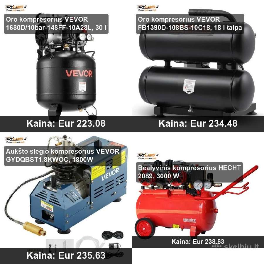 Kompresoriai, žarnos dirbtuvėms, Pcp - nuotraukos Nr. 25