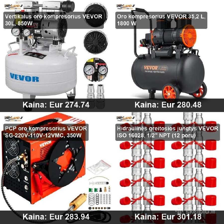 Kompresoriai, žarnos dirbtuvėms, Pcp - nuotraukos Nr. 28