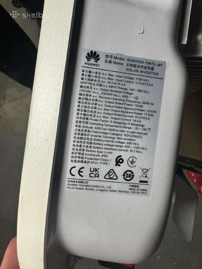 Huawei saules bateriju inverteris 10kw - nuotraukos Nr. 4