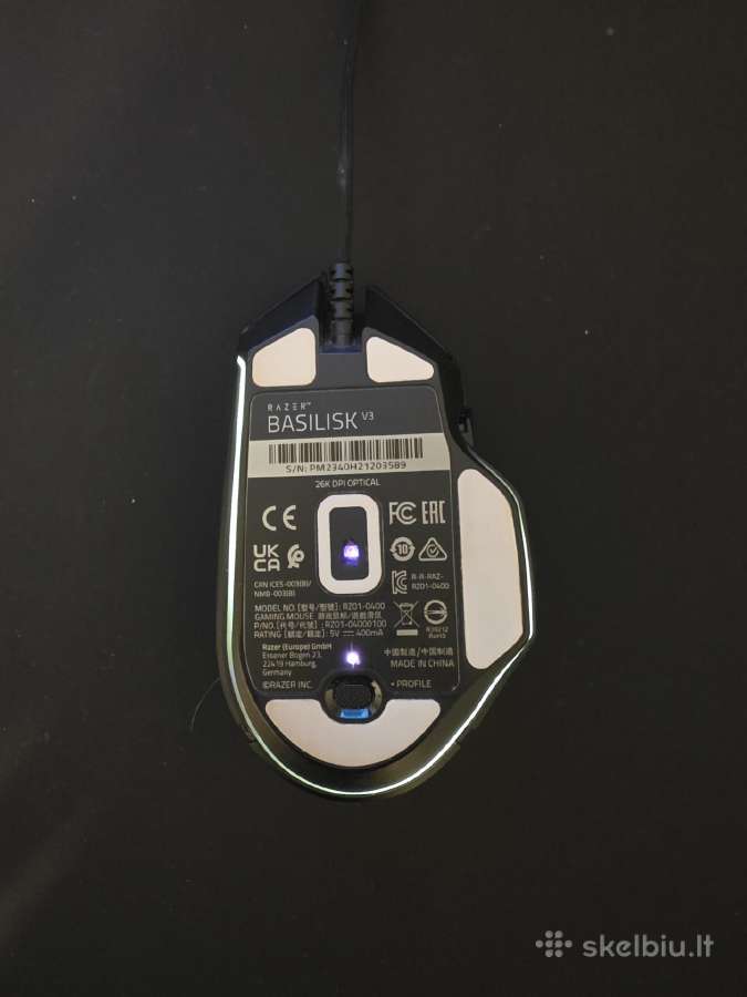 Parduodu puikios būklės Razer Basilisk V3 pelę - nuotraukos Nr. 2