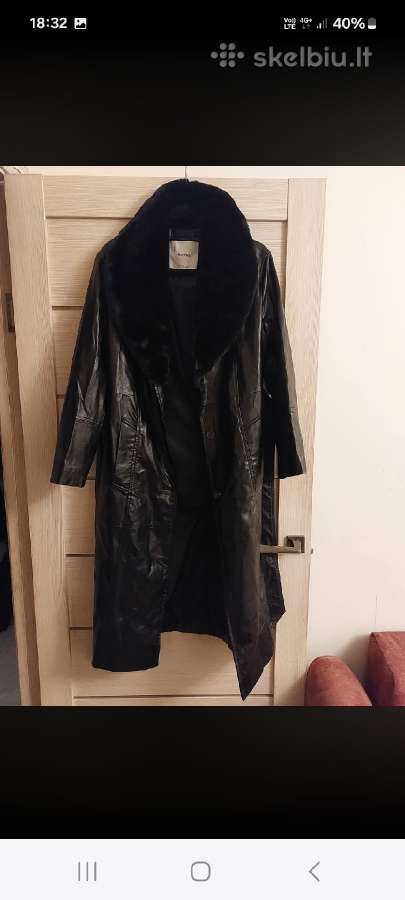 Naujas "bershka" dirbtinos odos paltas - nuotraukos Nr. 2