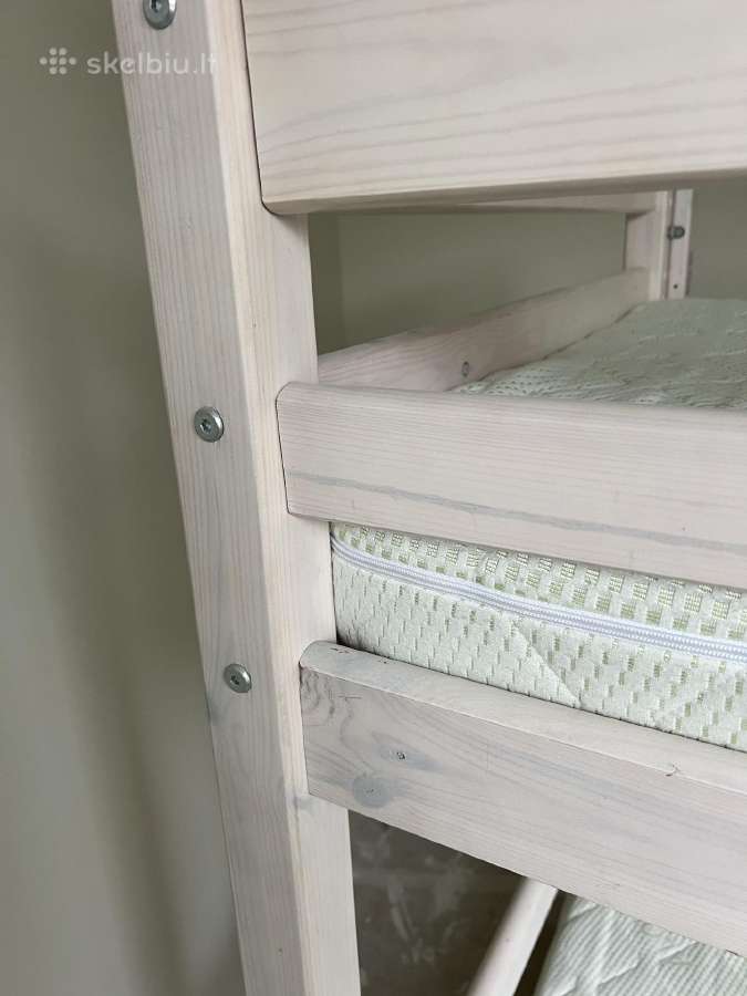 Dviaukštė lova be čiužinių - nuotraukos Nr. 3