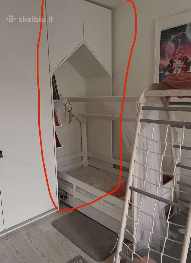 Dviaukštė lova be čiužinių - nuotraukos Nr. 12