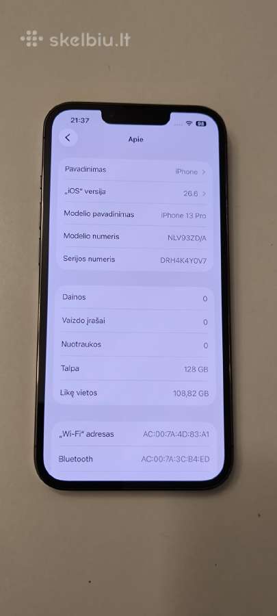 iPhone 13 pro - nuotraukos Nr. 3