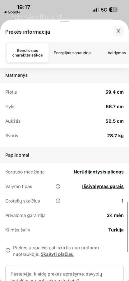 Įmontuojamą orkaitė Beko - nuotraukos Nr. 6
