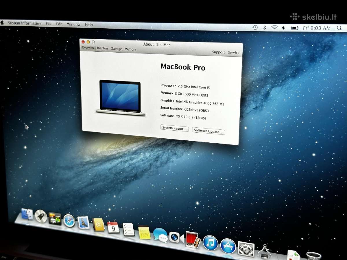MacBook Pro 13" Retina Late 2012 – 8gb RAM / 128 - nuotraukos Nr. 4