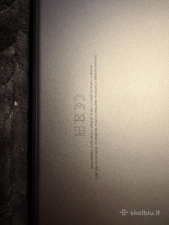 Parduodu Apple MacBook Air dalimis - nuotraukos Nr. 6