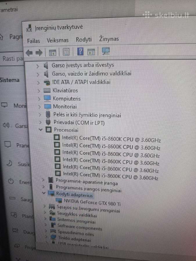 Tvarkinga I5 8600k dėžė - nuotraukos Nr. 11