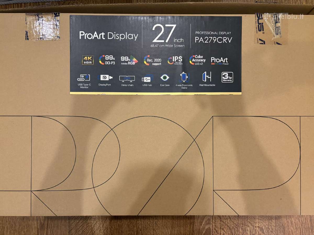 Monitor Asus Proart Pa279crv 4k Hdr 27 - nuotraukos Nr. 5