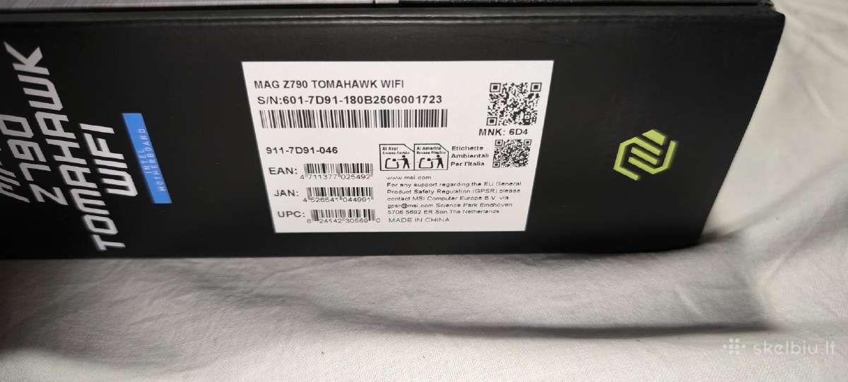 Msi Mag Z790 Tomahawk WiFi (Ddr5) naudota - nuotraukos Nr. 5