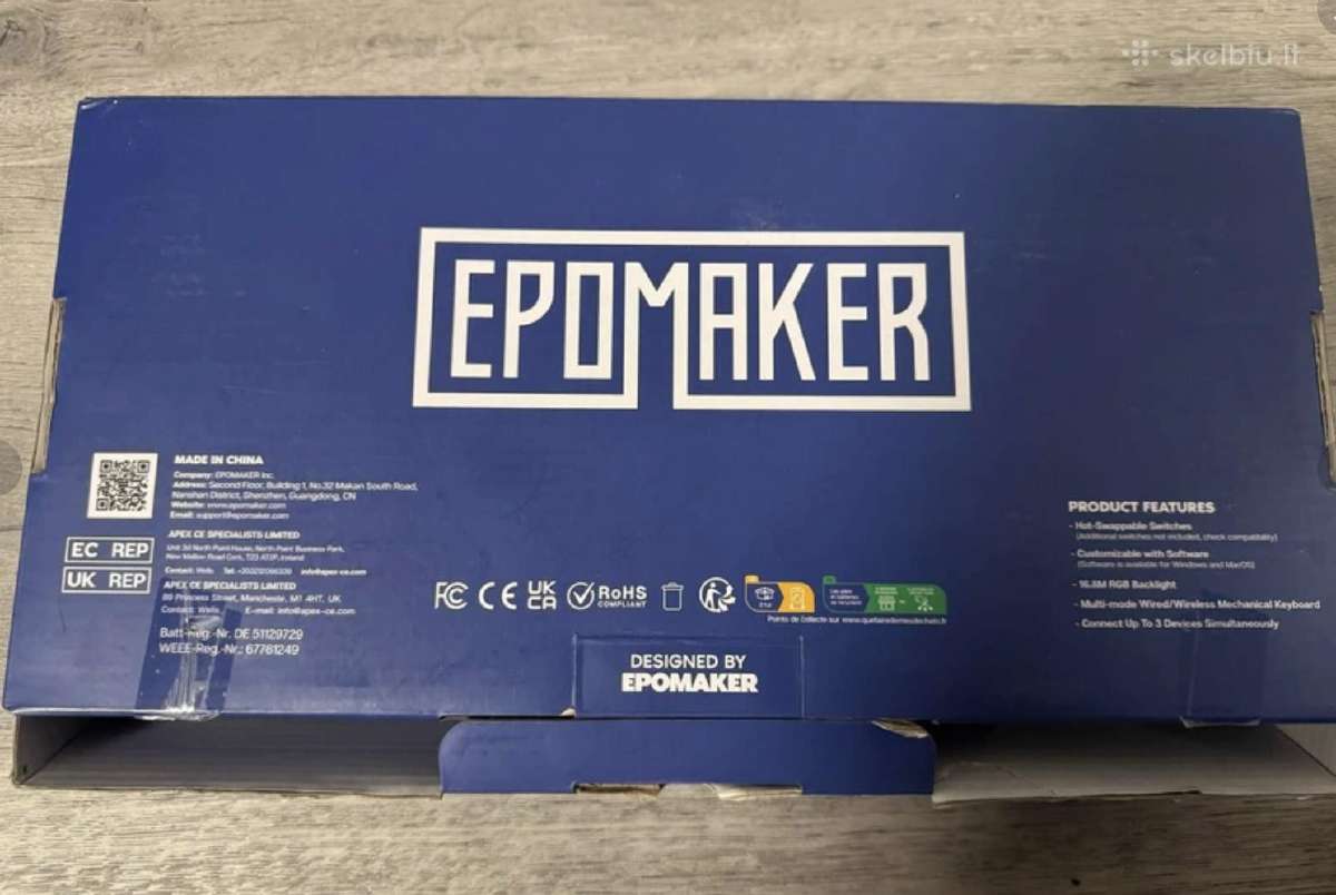Nauja zaidimu Epomaker Th80 Pro klaviatura - nuotraukos Nr. 4